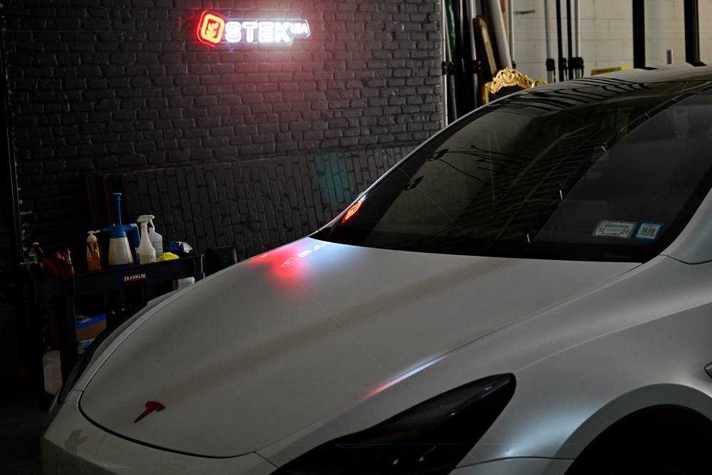 Model Y with satin stealth wrap